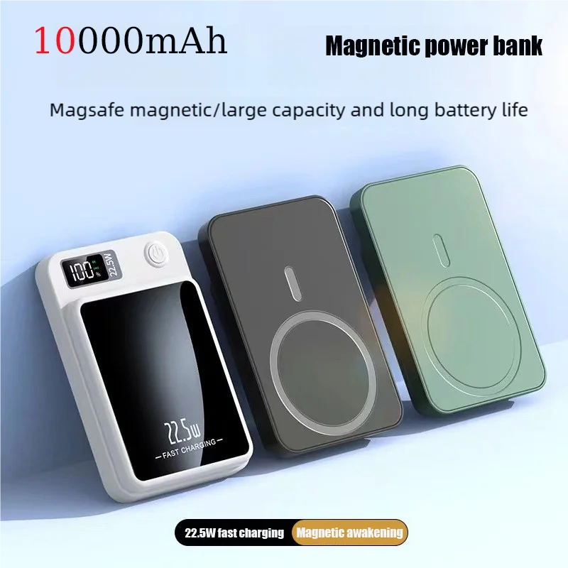 

10000mAh Macsafe Powerbank Magnetic Power Bank Wireless Fast Charger for IPhone 15 14 13 12 11 Backup Battery for Magsaf