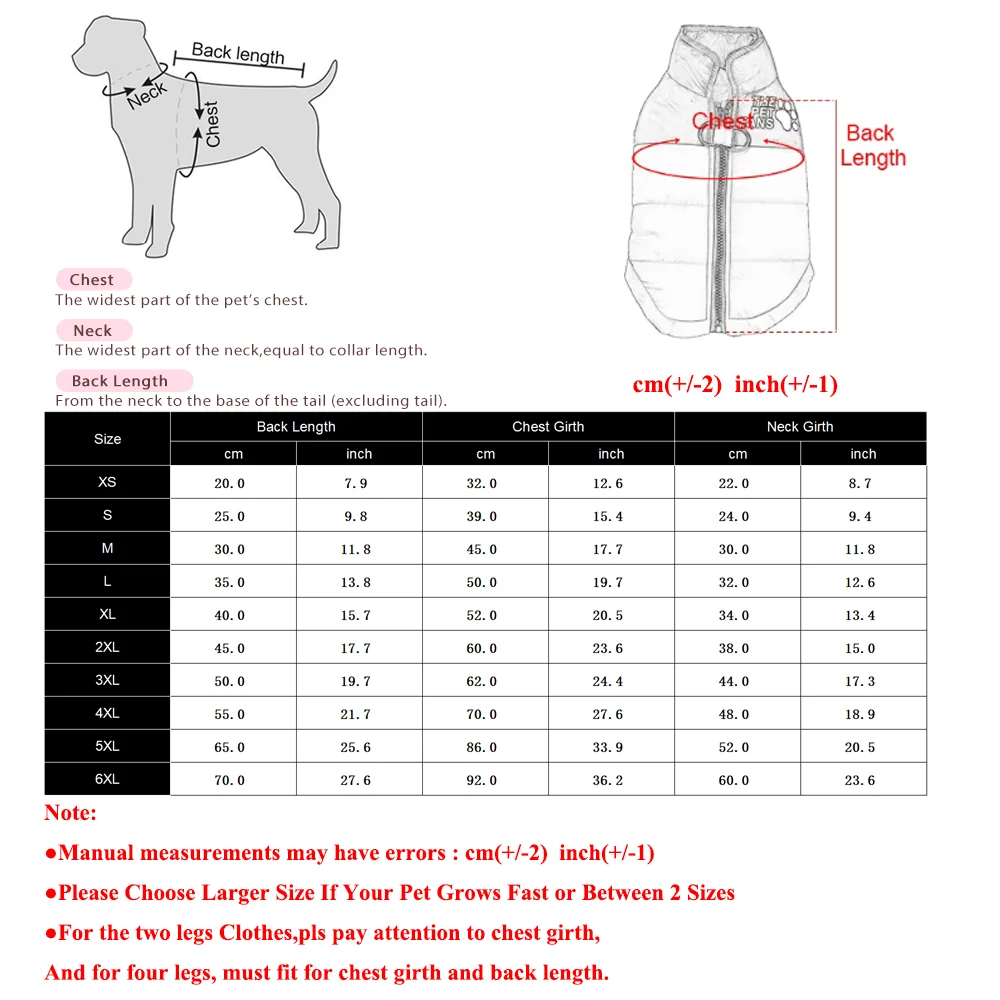 Windproof Dog Jacket Coat
