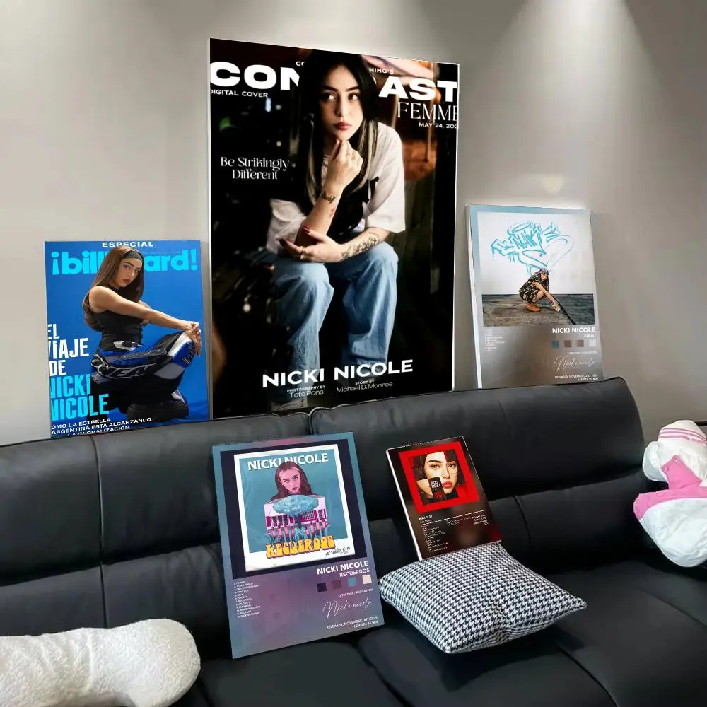Pop Singer N-Nicki Nicole Poster Wall Art Poster Print Decorative Artwork for Bedroom Living Room Office Home Decoration