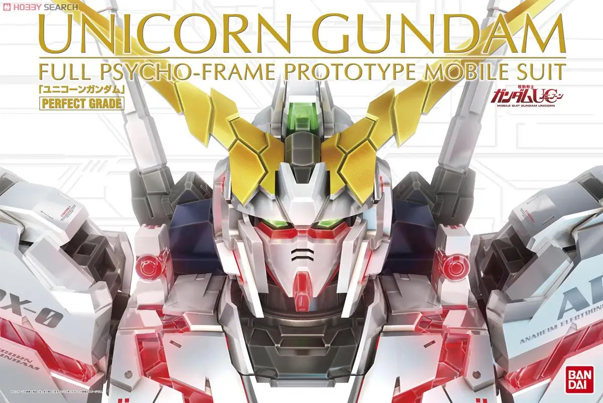 In Stock Bandai PG 1/60 MOBILE SUIT RX-0 Unicorn Gundam Original Model Anime Figure Model Toys Action Collection Assembly Doll