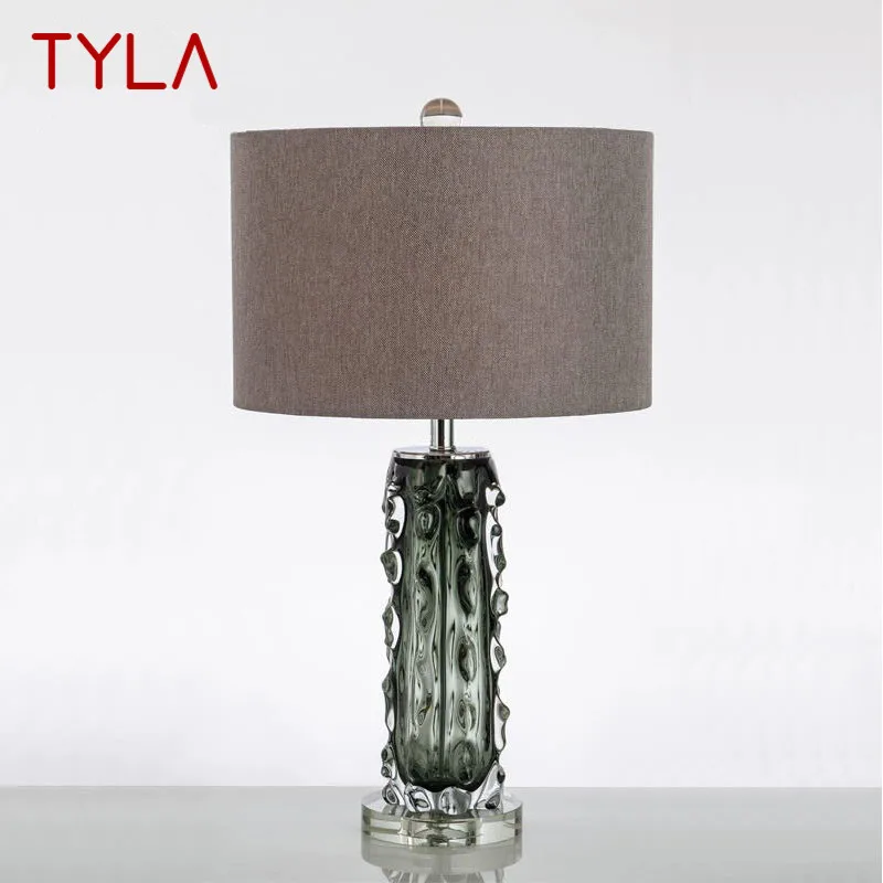 

TYLA Nordic Modern Glaze Table Lamp Fashionable Art Iiving Room Bedroom Hotel LED Personality Originality Desk Light