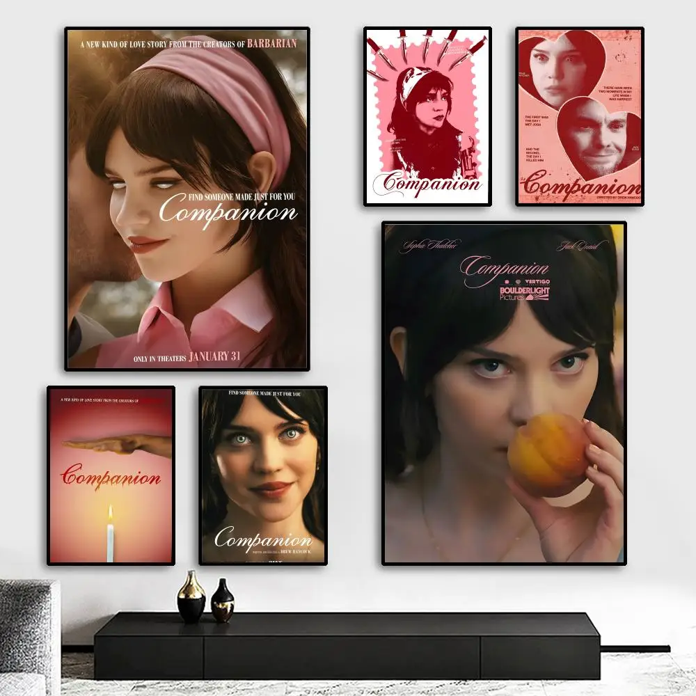 Heißer C-Companion (2025) Filmplakat HD-Kunstposter, selbstklebend, wasserfest, für Zuhause, Wohnzimmer, Schlafzimmer, Bar, ästhetische Dekoration