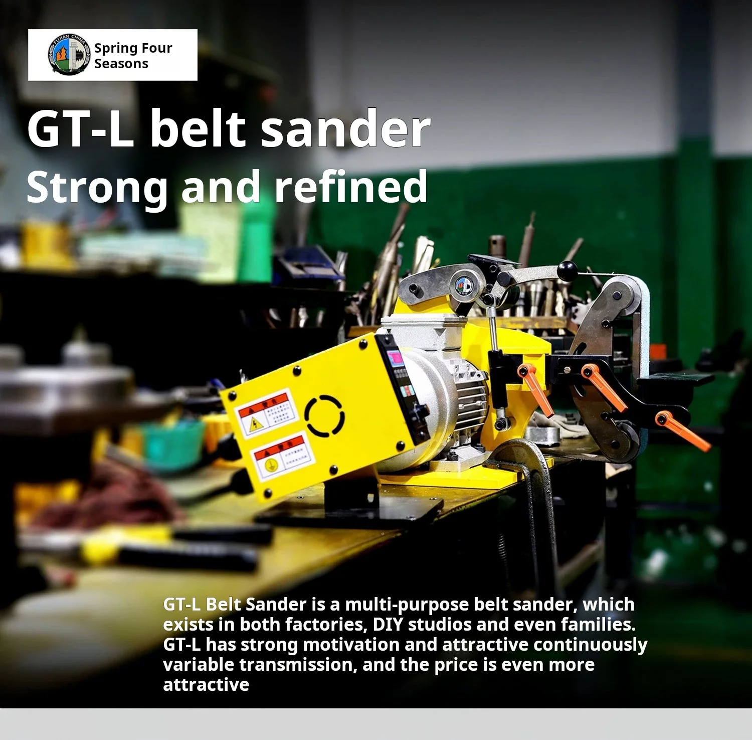 GT-L 1100W Portable Mini Multi-functional Desktop Belt Sander Wood Grinding Polishing Machine House hold Brushless Belt Sander - view 6