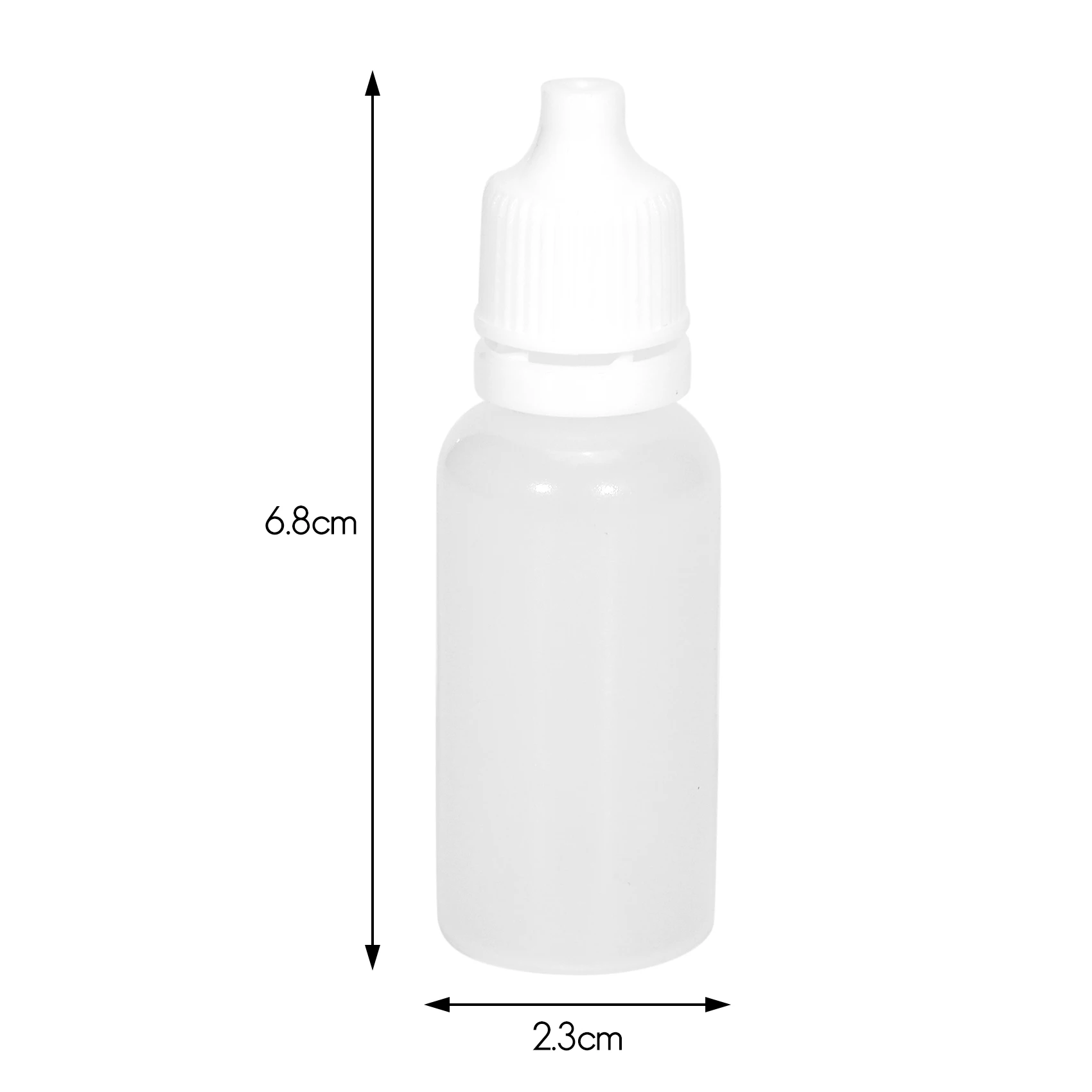 

B26B 200PCS 15Ml Empty Plastic Squeezable Dropper Bottles Eye Liquid Dropper Refillable Bottles