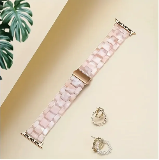 Correa de resina adecuada para Apple Watch serie 1 a 10, compatible con pulseras de modelos de 38 mm, 40 mm, 41 42 44 45 46 mm y 49 mm