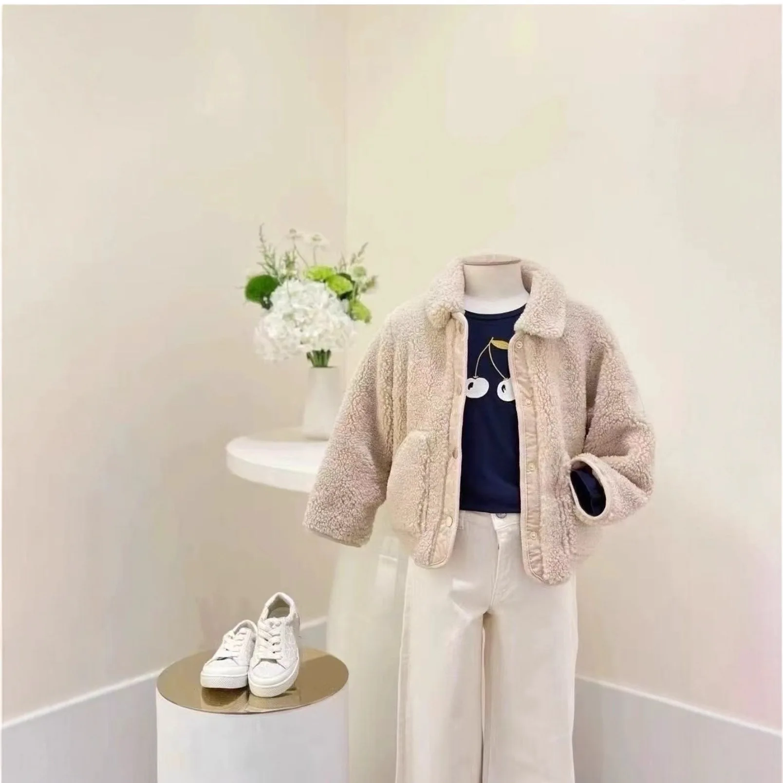 

2025 Autumn BP Baby Girls Dress Boys Striped Shirts Smocking Dresses for Birthday Girls Kids Pink Pants Red Jackets Warm Coat