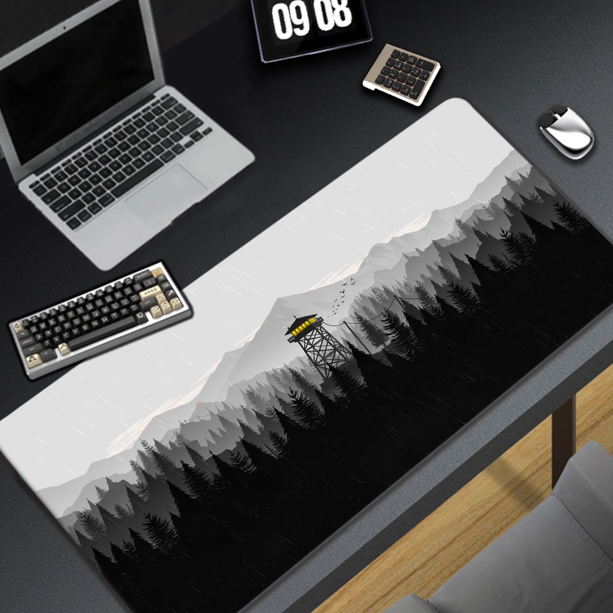 Firewatch لعبة كبيرة ماوس الوسادة ألعاب ماوس الوسادة XXL 900x400 مللي متر الألعاب سرعة لوحة المفاتيح منصات حصيرة مكتبية اكسسوارات Xxl ماوس حصيرة