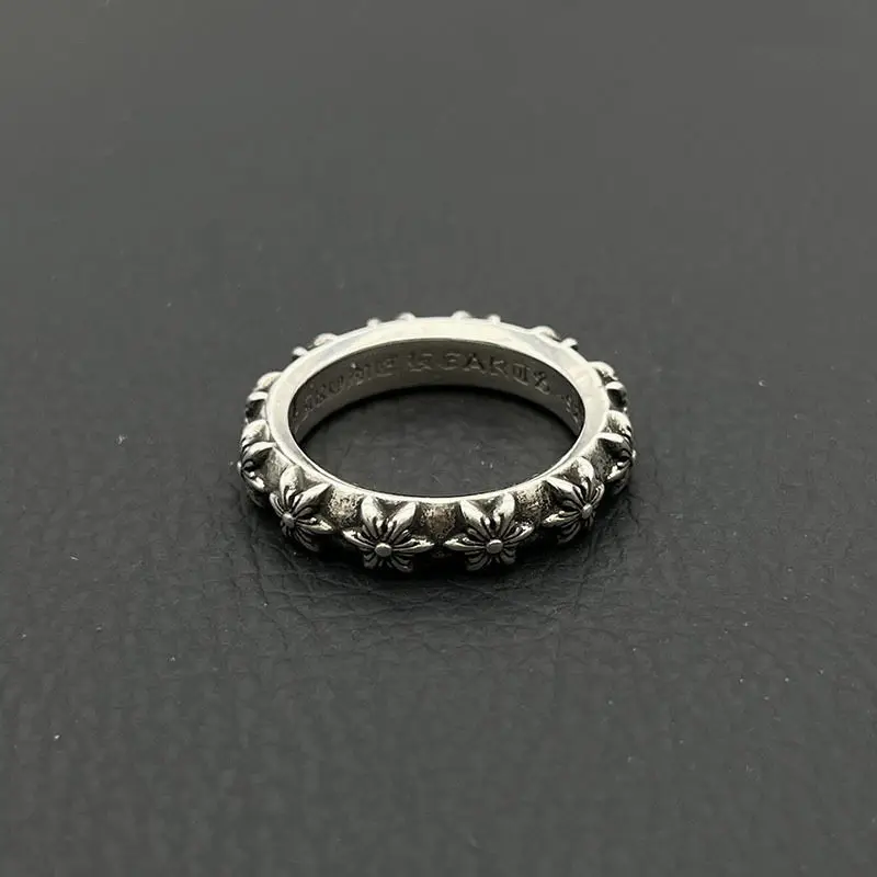 

Кольцо из стерлингового серебра 925 пробы, высококачественное ретро-кольцо с полной гексаграммой, нишевое кольцо в стиле хип-хоп, властный панк