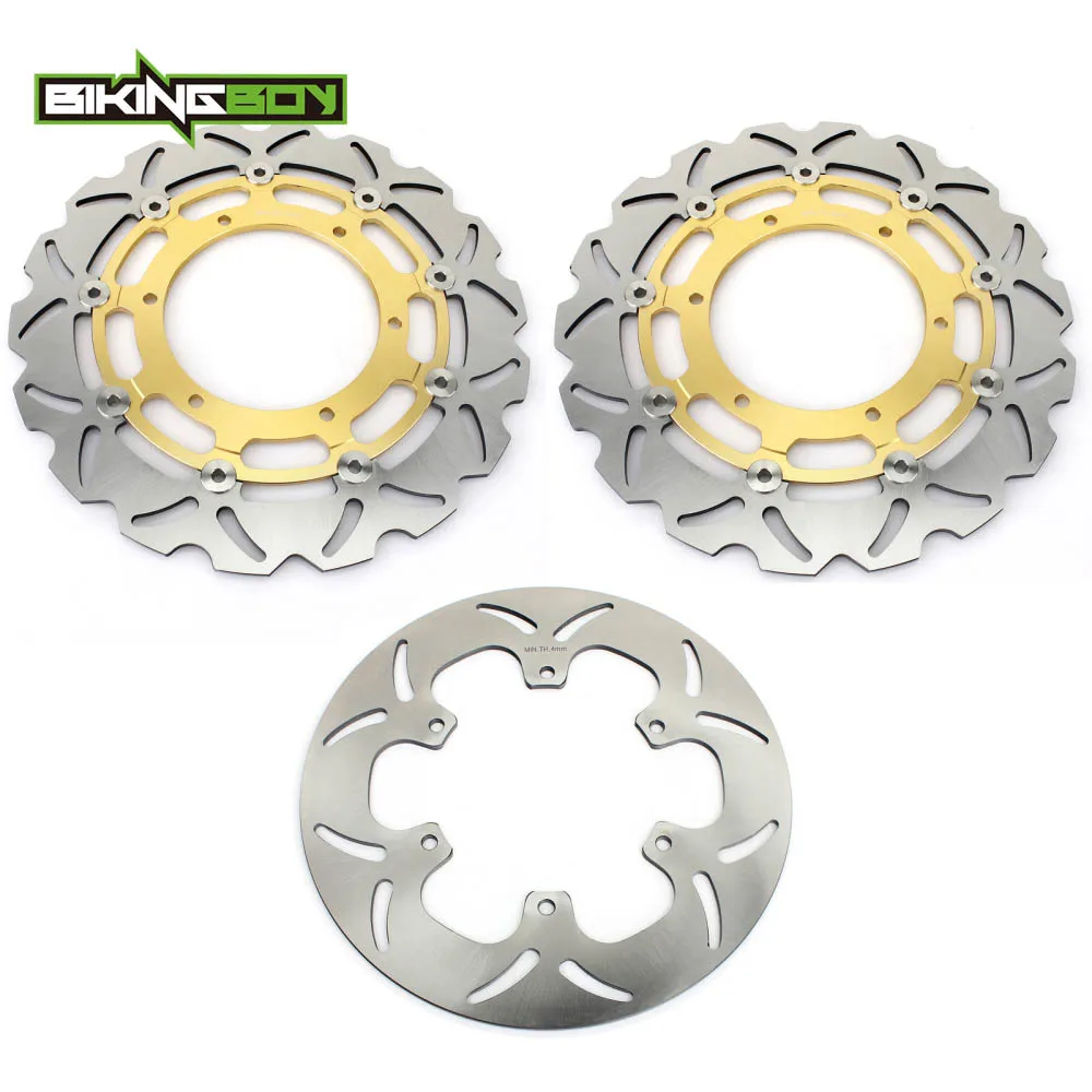 BIKINGBOY FJR 1300 04-13 FJR1300 ABS 03-18 FJR 1300 AE 14-19 FJR1300 AS 06-22 07 08 09 10 11 Front Rear Brake Discs Disks Rotors