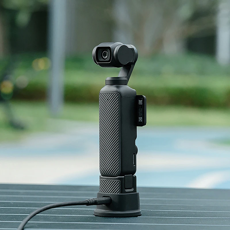 Gimbal silikon anti-selip, dasar dukungan Desktop untuk Osmo Pocket 3 pegangan tangan kamera olahraga anti-selip ekstensi tetap dudukan dasar