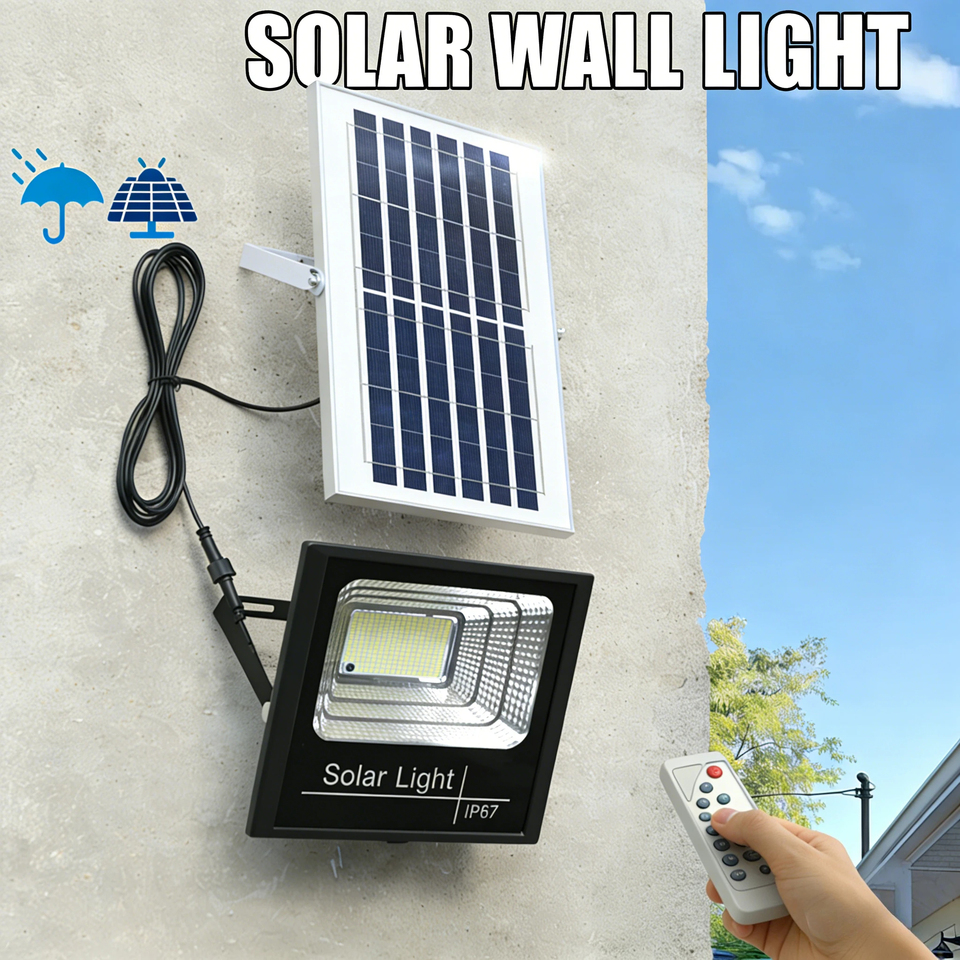  LED Solar Flood Light 50W-500W Outdoor Waterproof Spotlight Reflector Solar Lamp with Remote Control 