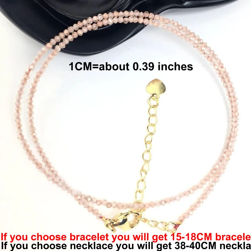 Schneidbare Glitzerperlen Edelsteine für Herren- und Damen-Halsketten, Armbänder, Kristallquarz, Achat, Choker-Schmuck, Partygeschenk, Mode, 2-3mm