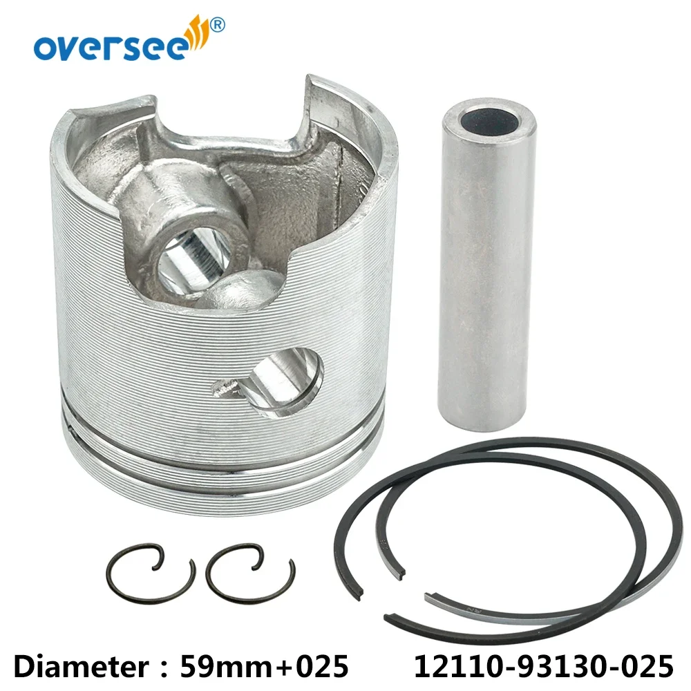 

Комплект поршней 12100-93120-025 +0.25 для лодочного мотора Suzuki 2T 9.9HP 15HP DT15, увеличенный размер 12100-93140-025 +0.25