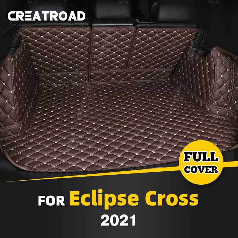 Auto Full Coverage Trunk Mat For Mitsubishi Eclipse Cross 2021 Car Boot Cover Pad Interior Protector Accessories