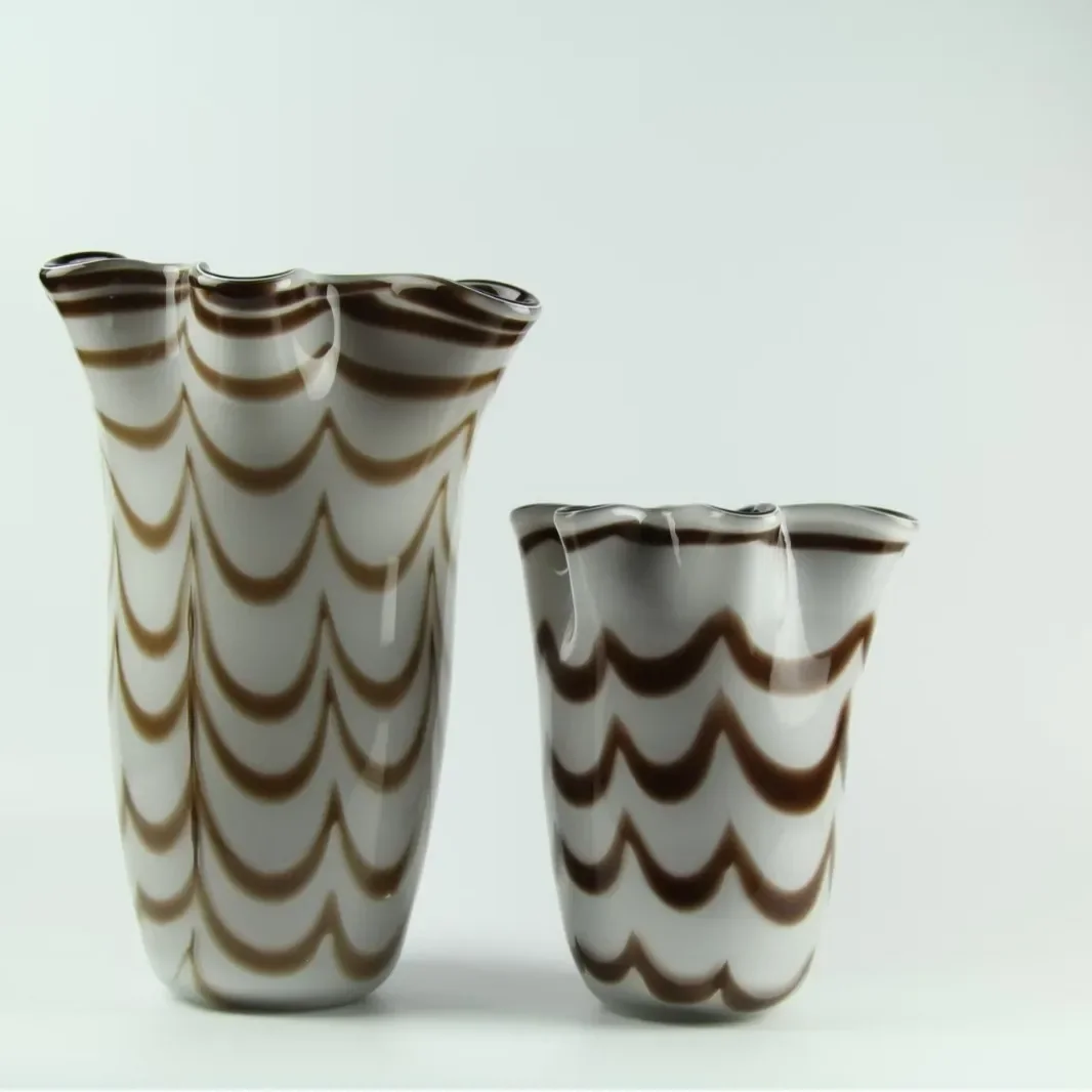 

Glazed vase French medieval lines abstract glass vase hotel villa living room dining table coffee table countertop