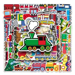 10/25/50pcs Cartoon Little Train Stickers for Teacher DIY Learning Gift Wall Decals Bottle Travel Luggage suitcase phone