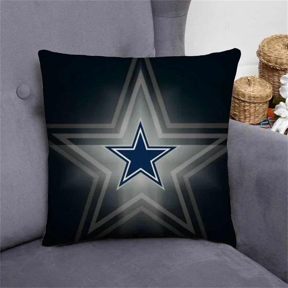 DallaS CowboyS Pillowcases 40x40 Cushions for Decorative Sofa Cover Cushion Cover 40x40cm Pillowcase for Living Room Short Plush