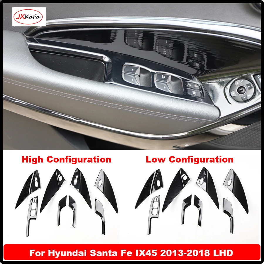 

Car Door Window Lift Switch Stickers For Hyundai Santa Fe IX45 2013-2018 Left Hand Drive Interior Car Accessories Styling