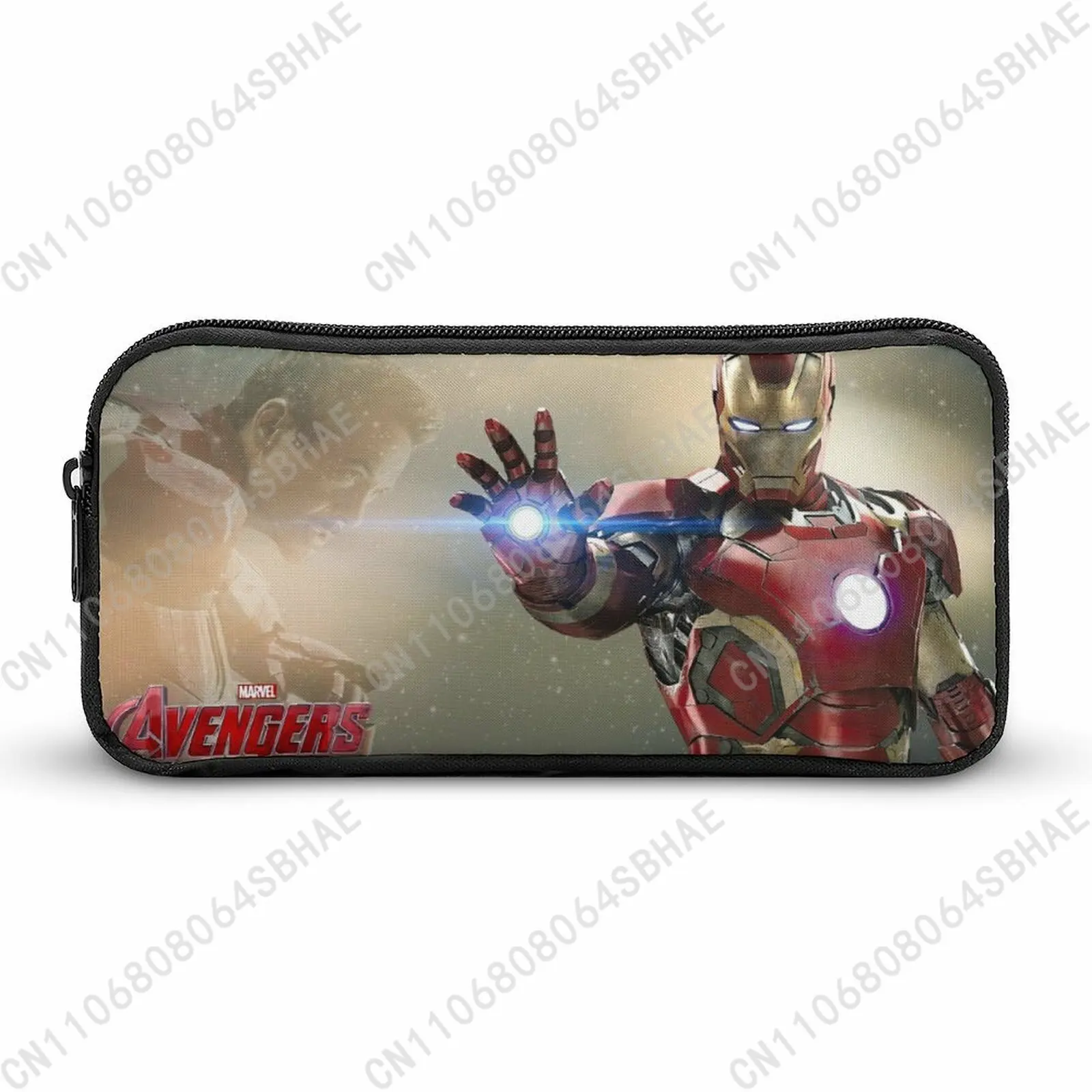 

Marvel Iron Man Pencil Case Teens Custom Pattern Simple Pen Bag School Stationery Pouch Personalized Zipper Bag Cosplay