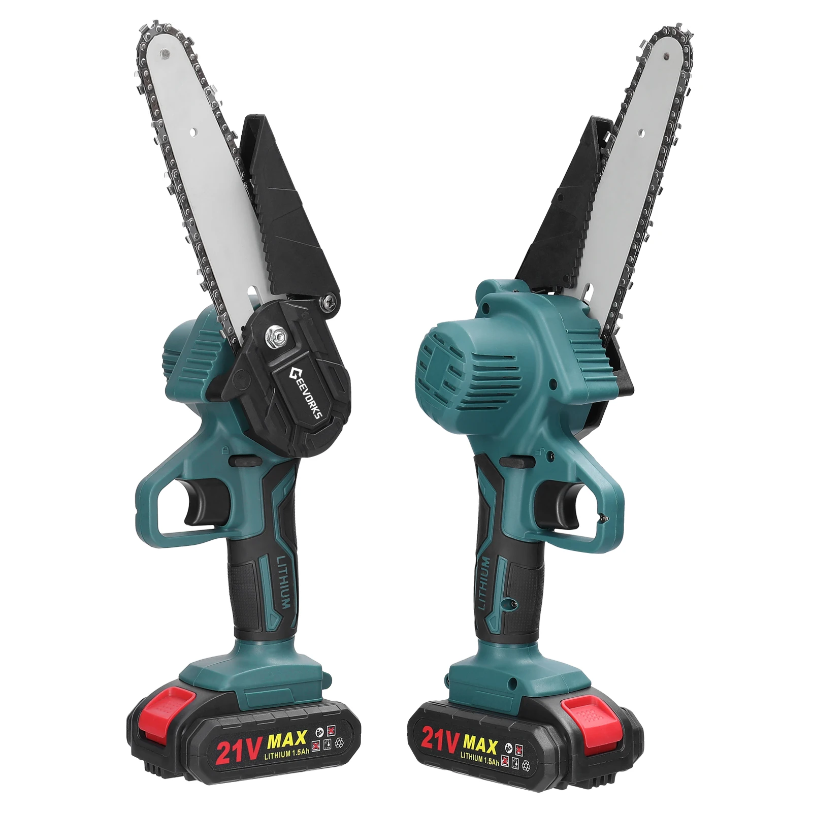 21V 6 zoll Elektrische Cordless Kettensäge Lithium-Batterie Wiederaufladbare Holz Spaltung Elektrische Kettensäge Einhand Holzbearbeitung Werkzeuge