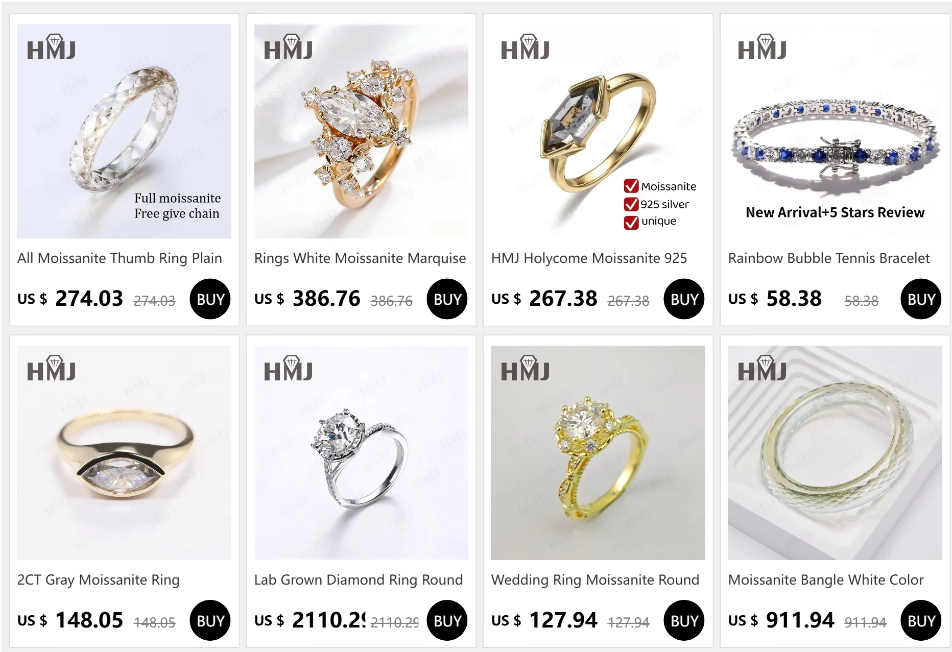 1ct/2ct/3ct Laborgezüchteter Diamantring D-Farbe Rund/Oval/Kissen/Radiant-Schliff 10k/14k/18k für Damen Jubiläumsgeschenk Ehering – Detail 1