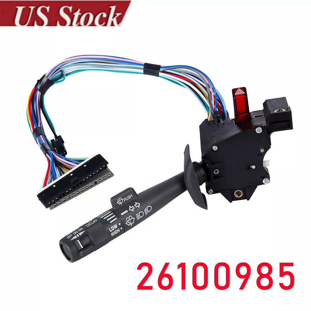 

For Chevy Tahoe GMC 26100985 Cruise Control Windshield Wiper Turn Signal Switch