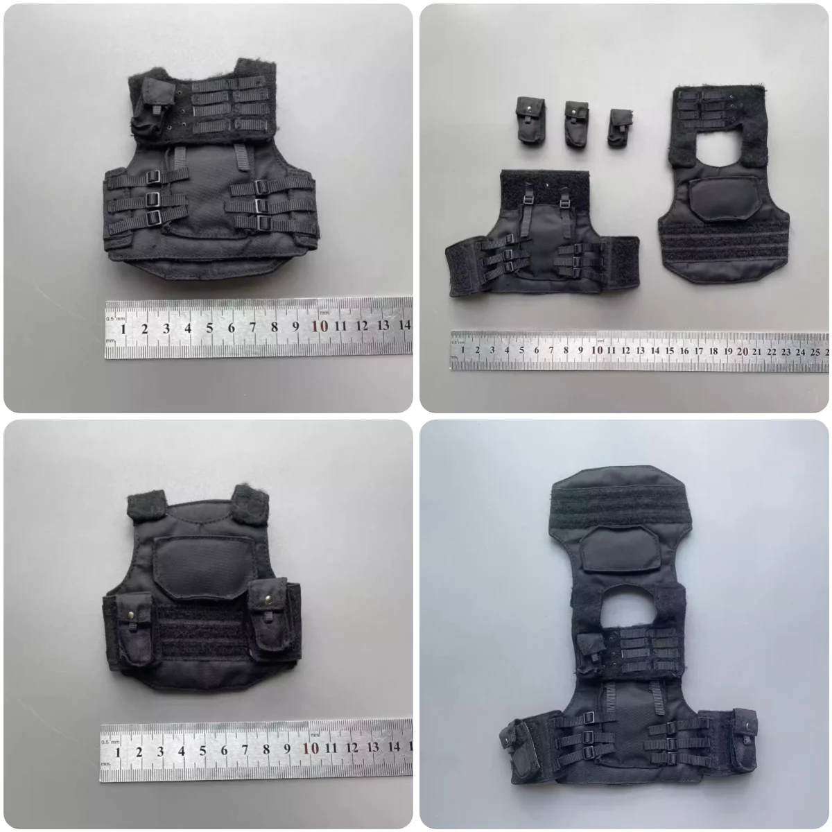 

Scale 1/6th ZYTOYS Special Mission Unit Operation Soldier Doll Black Hang Chest Vest Bags Toys Model Accessories For 12" Figure