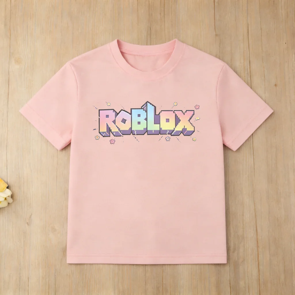 Roblox Eat Sleep Repeat Cotton Kids T Shirt for Boys and Girls Soft Short Sleeve Tee Childrens Roblox Gaming Clothing