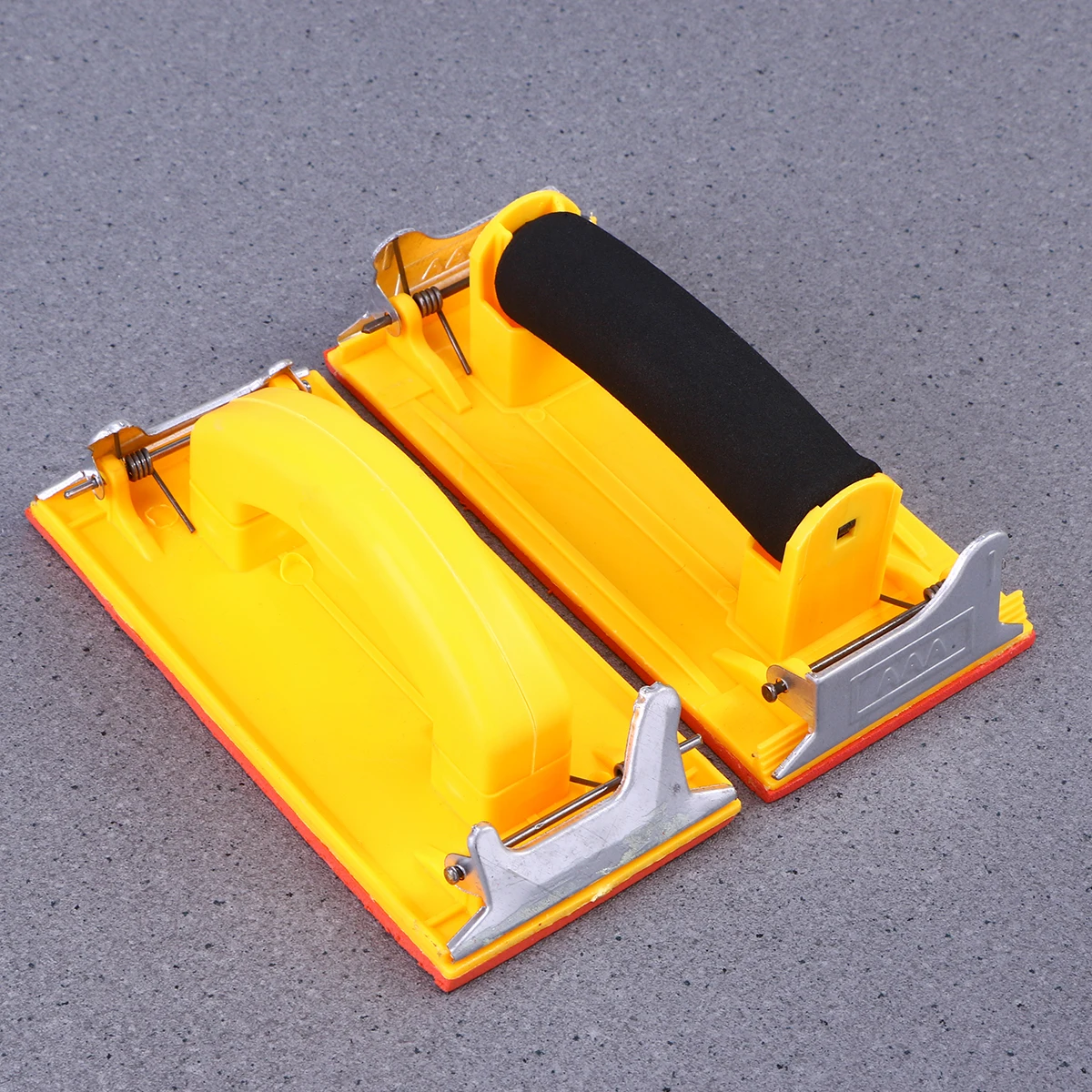 

2pcs Sandpaper Holder Lightweight Structural Plastic Metal Clips Ergonomic Handle Anti Wet Dry Wall Plasterboard Wood Metal