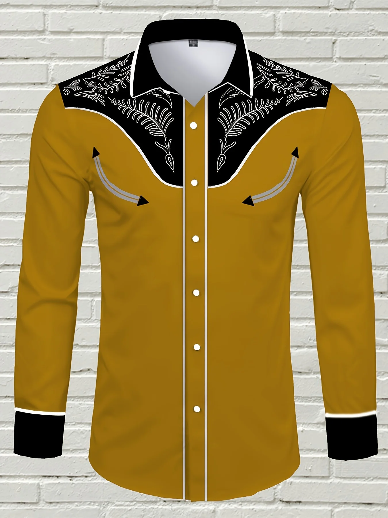 

Men's Casual Printed Long Sleeve Shirts, Chic Button-Down Shirts