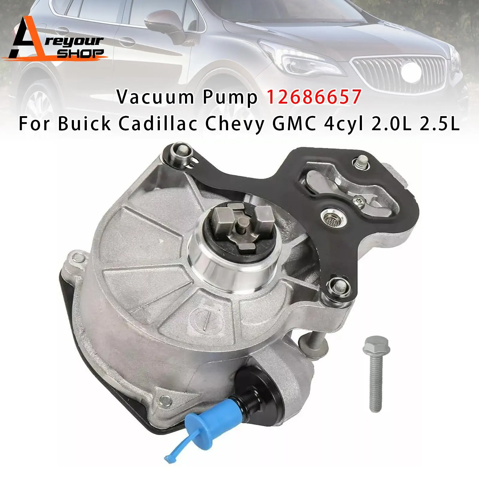 

Vacuum Pump 12686657 for Buick Cadillac Chevy GMC 4cyl 2.0L 2.5L