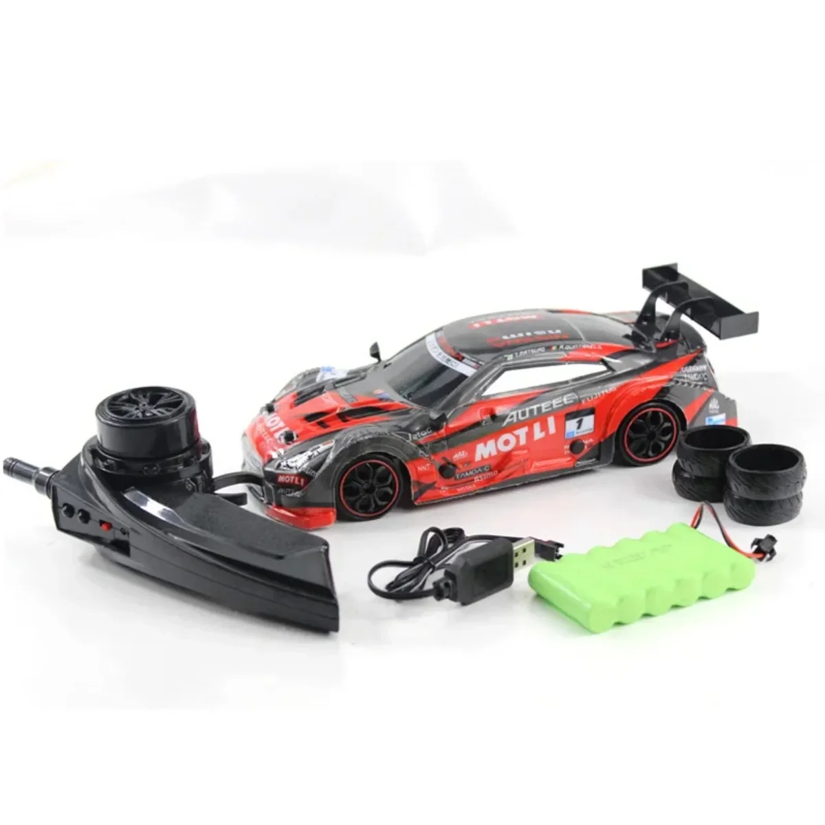 GTR 2.4G Drift Racing Car with，4WD Championship Off-Road Radio Remote Control Vehicle，Electronic Hobby Toy for Kids