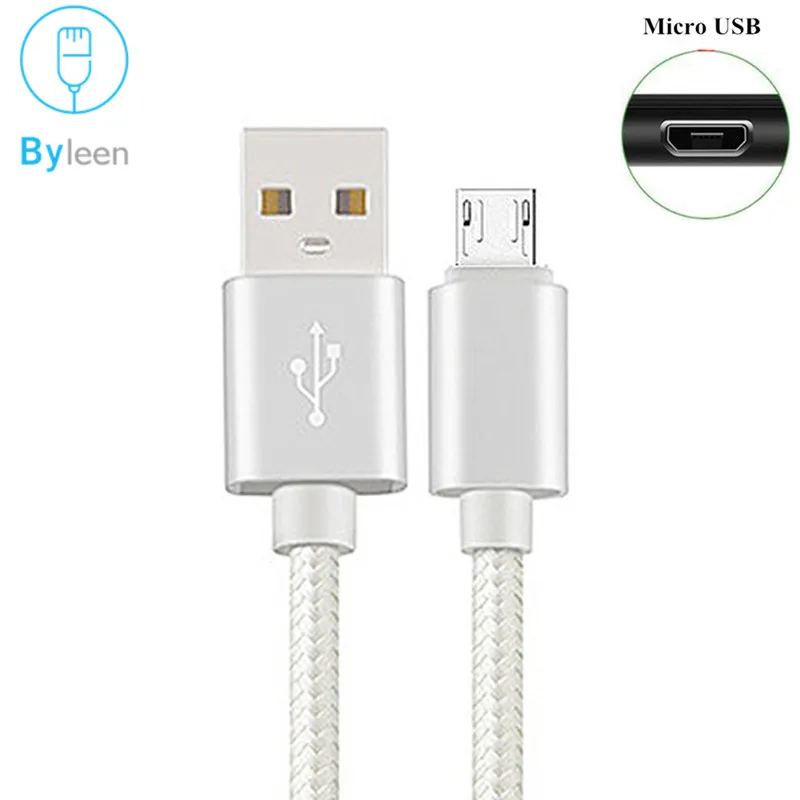 2m 3m Micro USB Cable fast Charging Data Cord For Samsung Galaxy A5/A7 J3 2016 S3/S6/S7/Edge J3 J5 J7 2017 J4 J6 J8 J5 A7 2018