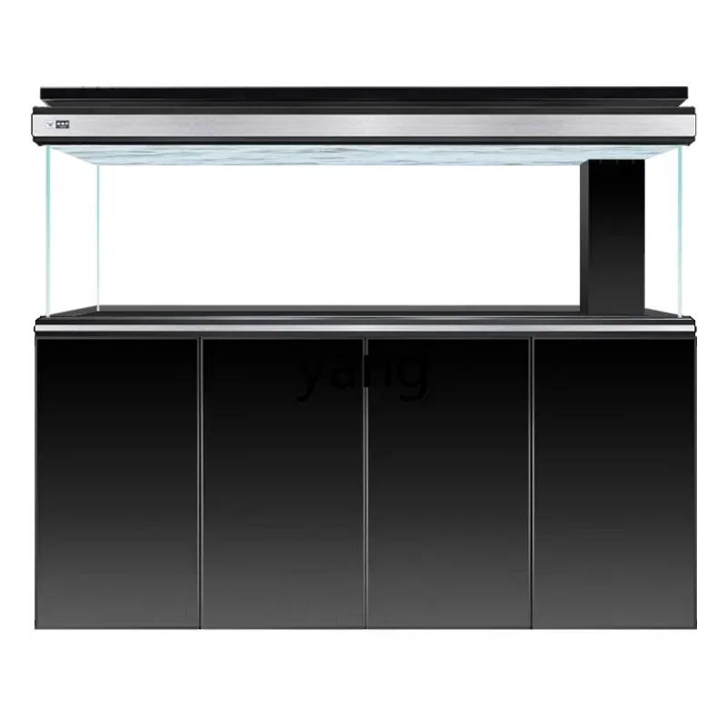 

CX large gold crystal ultra-white screen colored butterfly glass bottom filter light luxury ecological fish tank