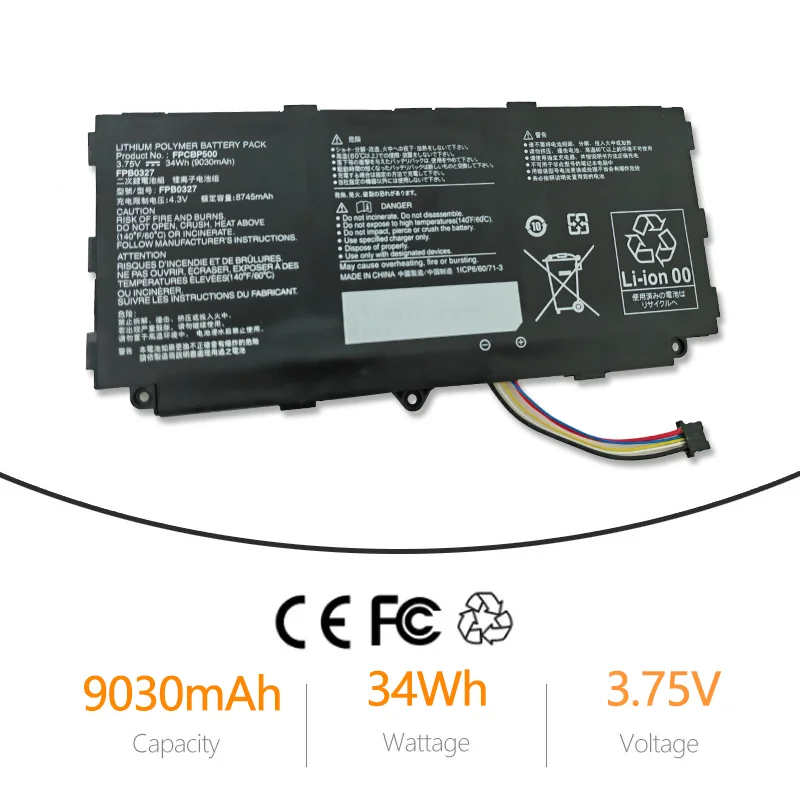 Imagem -02 - Nobi-bateria para Laptop Fpcbp500 Fpcbp500 Fpcbp500 Fpcbp500 Tab Setas Q506 Q507 Q508 Cp69504501 Cp731923-02 3.75v 34wh