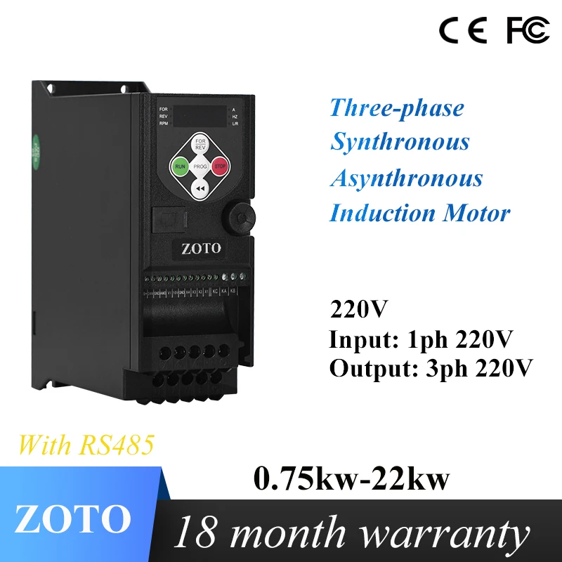 220V Vfd 0.75KW-22K… - image