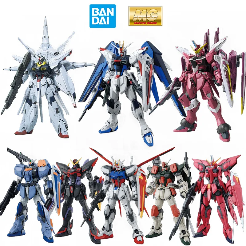 

Bandai MG 1/100 Gundam Seed Freedom Justice Providence Aile Strike Aegis Gundam 20Cm Original Action Figure Model Toy Collection