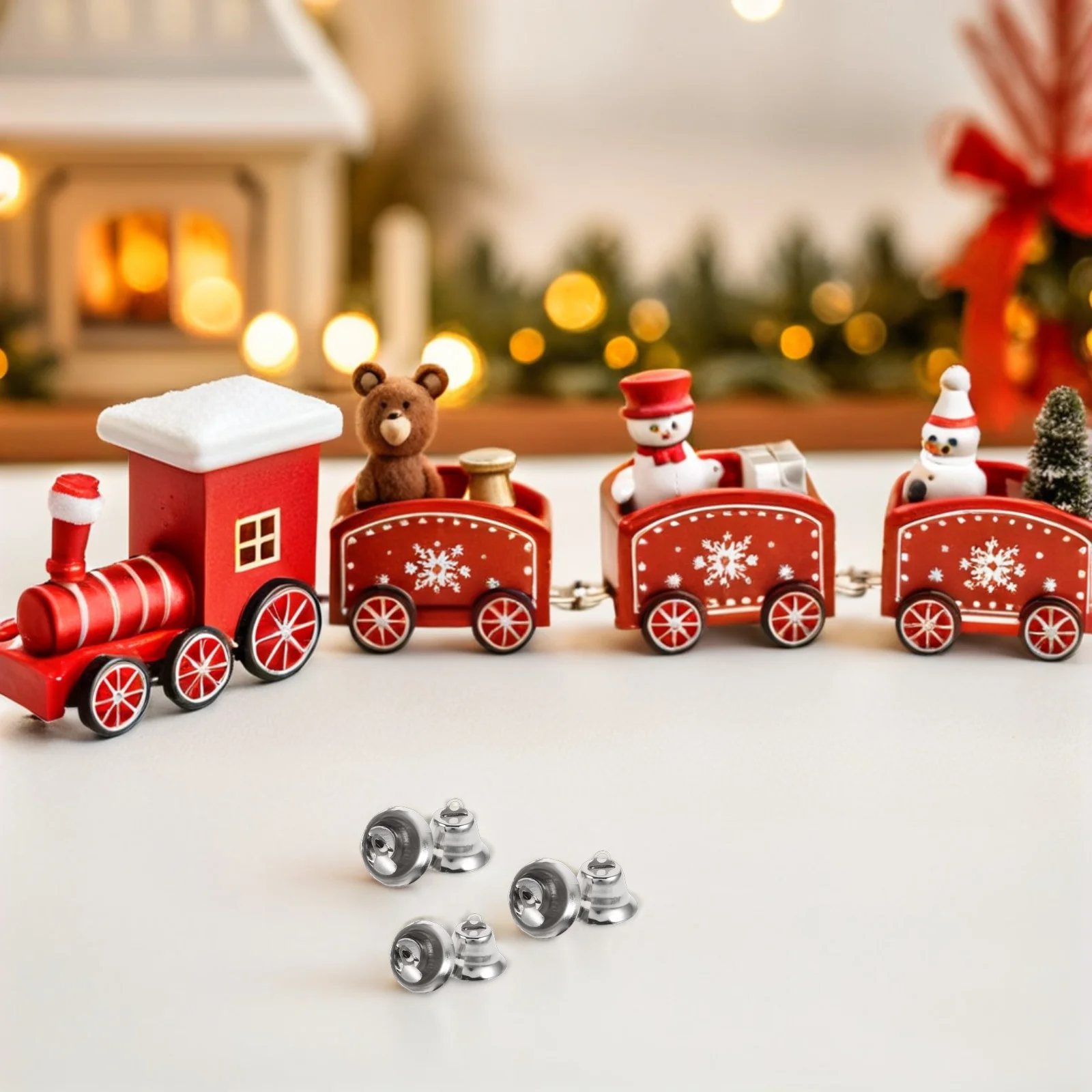 

10pcs 2.1Cm Golden Bell Decorations Metal Christmas Bells For Tree Pendant Diy Craft Ornament Holiday Party Xmas Decor Supplies