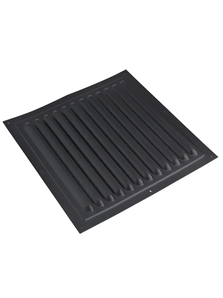250x250mm Metal Louver Vent Cover Square Vent Exterior Wall Grille Cover Home Improvement Ventilation System Components