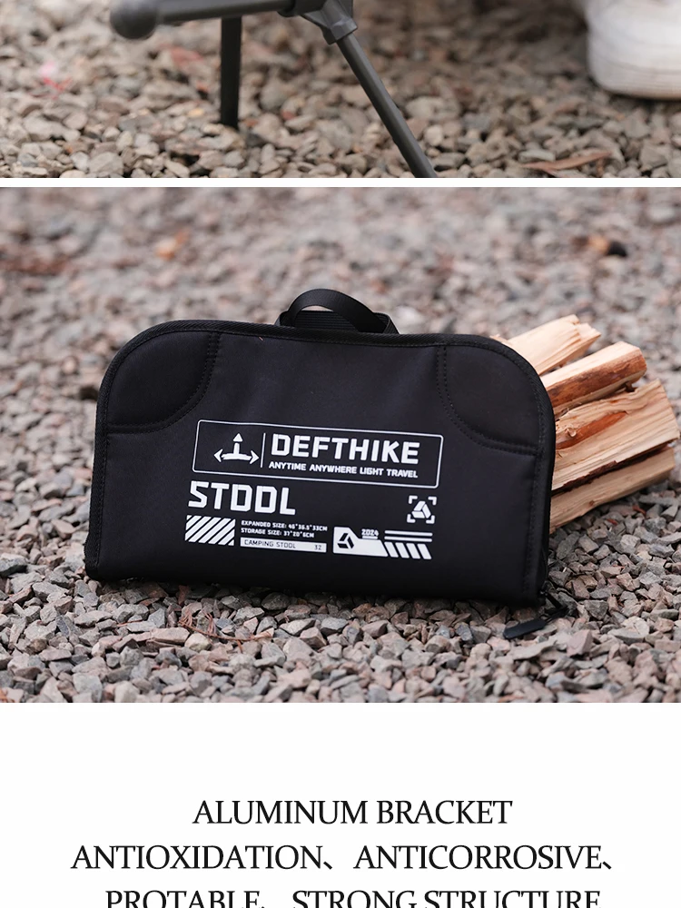 Defthike Offizieller Klappstuhl Campingstuhl Aluminiumlegierung Hohe Belastbarkeit Outdoor Tragbarer Stuhl Heim- und Strandstuhl – Detail 7
