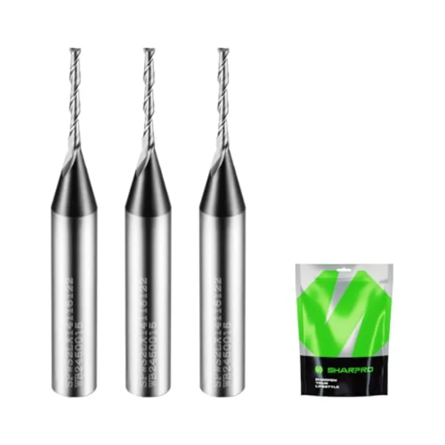 

6 Router Bit/4 Shank/6 CNC Router Bits/4 Shank /6 Upcut CNC Bit Up Cut Spiral Router Bits/4 Solid Carbide Router Bits/4 Ideal f