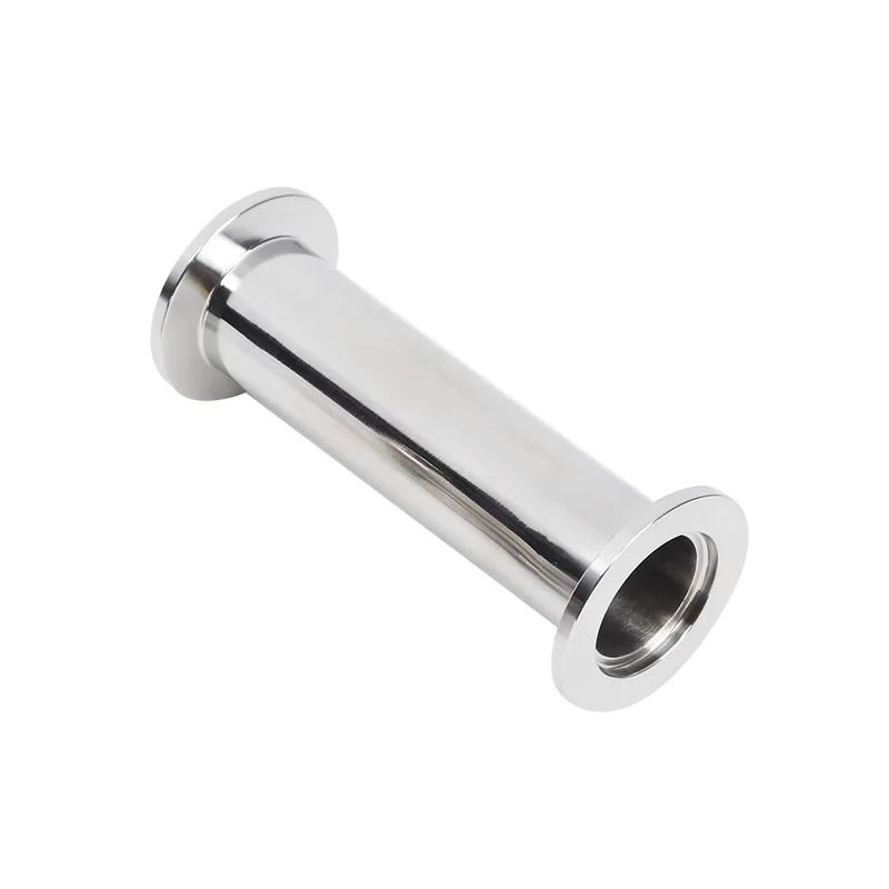 KF16 KF25 KF40 KF50 Vakuum-Rohr, gerades Rohr, Flansch aus Edelstahl 304, Schnellverschraubung, gerade Rohrverschraubungen, 40–200 mm Länge – Detail 2