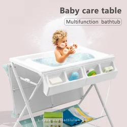 Baby Changing Table Baby Care Table Massage Table Multi-function Folding Baby Changing Table With Bathtub