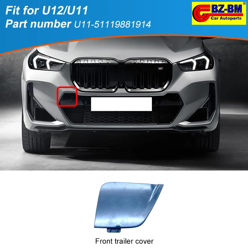 

Car Front Bumper Hook Eye Cap Tow Cover Accessories For Bmw X1 U12/U11 Oem 51119881914 Automobile External Spare Parts