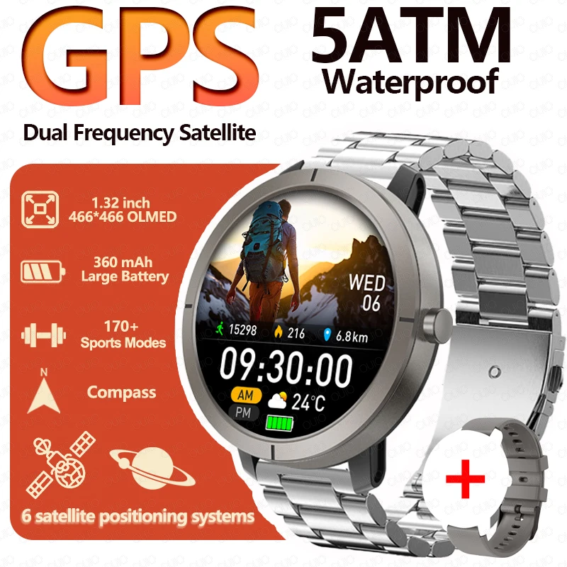 Women's 1.32 AMOLED GPS Positioning Smart Watch