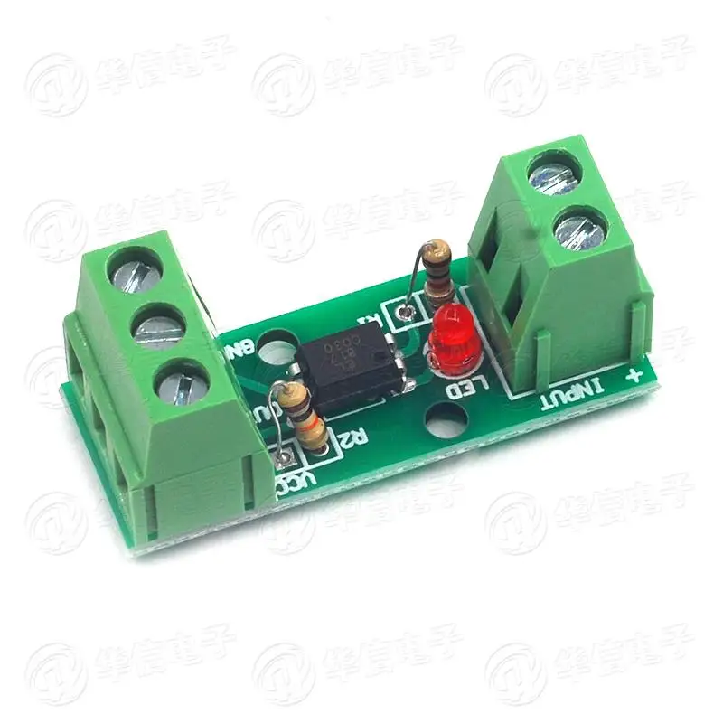 1 optocoupler isolation module/optoelectronic isolator/card guide rail bracket input 3-5 V/12 V/24 V