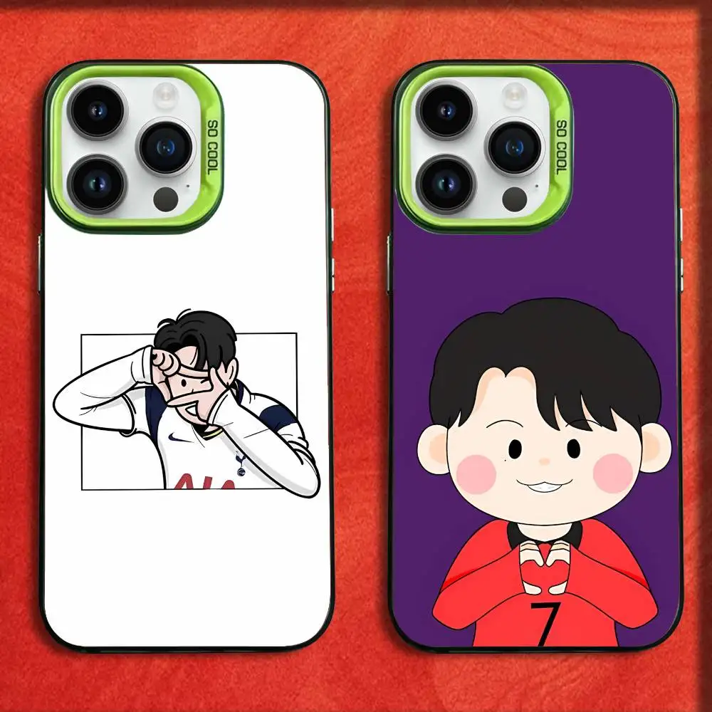 

S-Sons H-Heung-mins-S Phone Case For iPhone 17,16,15,14,13,12,11,Pro,Max,Plus,E,SE4,Air,Mini Green IMD Box