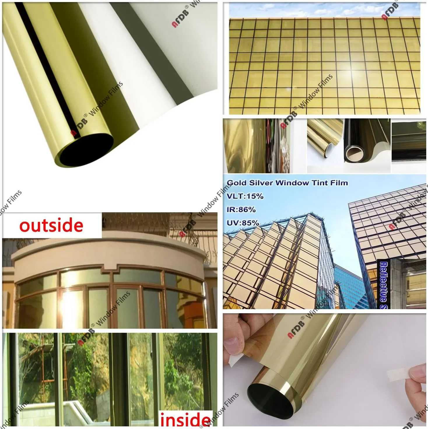 Selbstklebende Folie für Gesamtverdunkelungsfenster, weißer Spiegel, undurchsichtig, Sichtschutzglas-Aufkleber für Badezimmer, Küche, Vinyl, 2 Meter – Detail 5