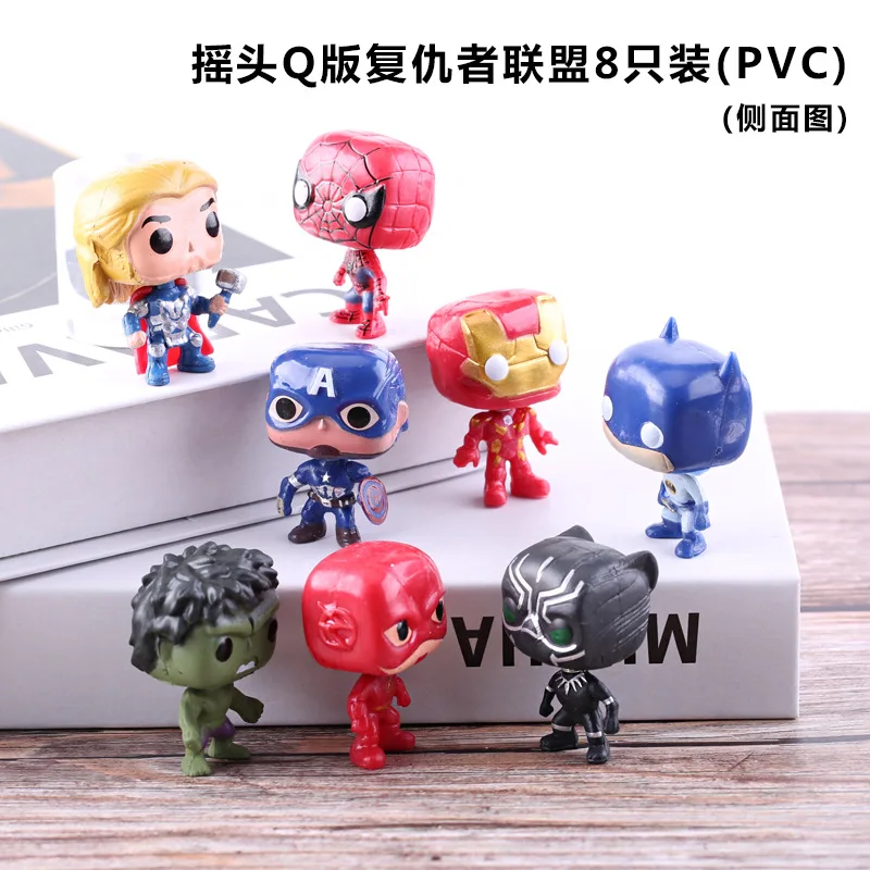 8Pcs/Set Marvel Toys Action Figure Superhero Spidey and His Amazing Friends Collectible Model Doll Toys Gifts Kids Friends