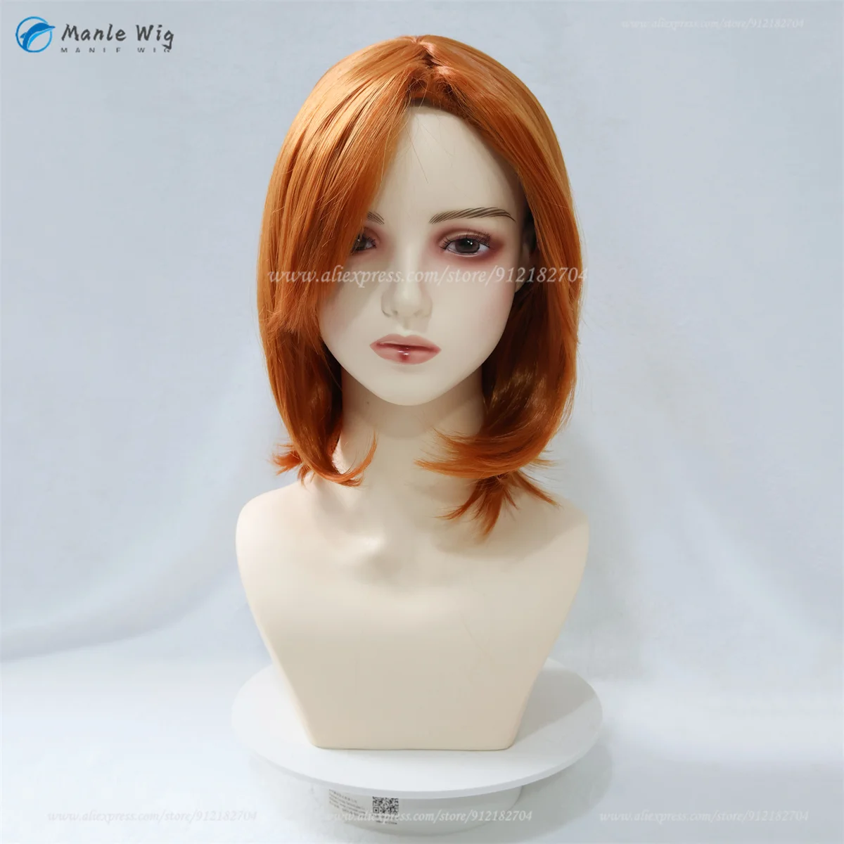 Ryugu Rena Ryuugu Cosplay Wig Short Orange Ryuuguu Reina Anime Wigs Heat Resistant Synthetic Hair Halloween Role Play Wigs